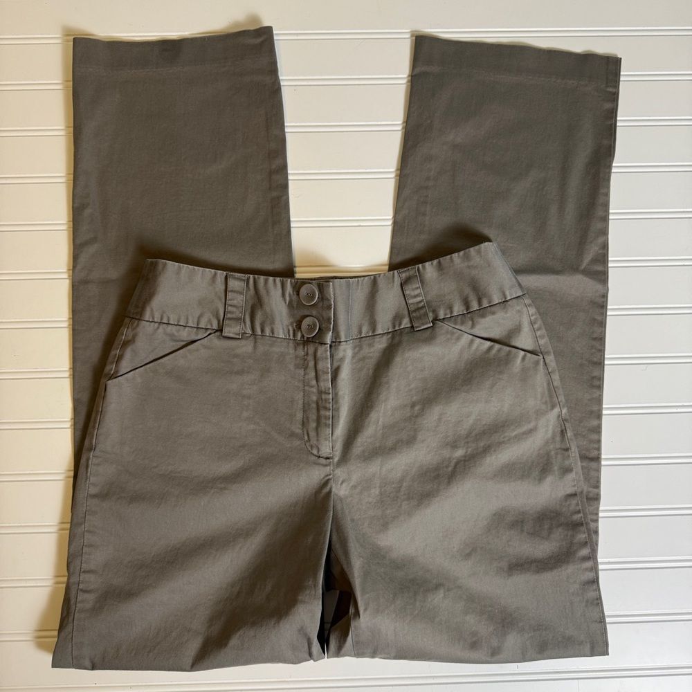 Talbots Gray Stretch Dress Pants Women’s Size 8